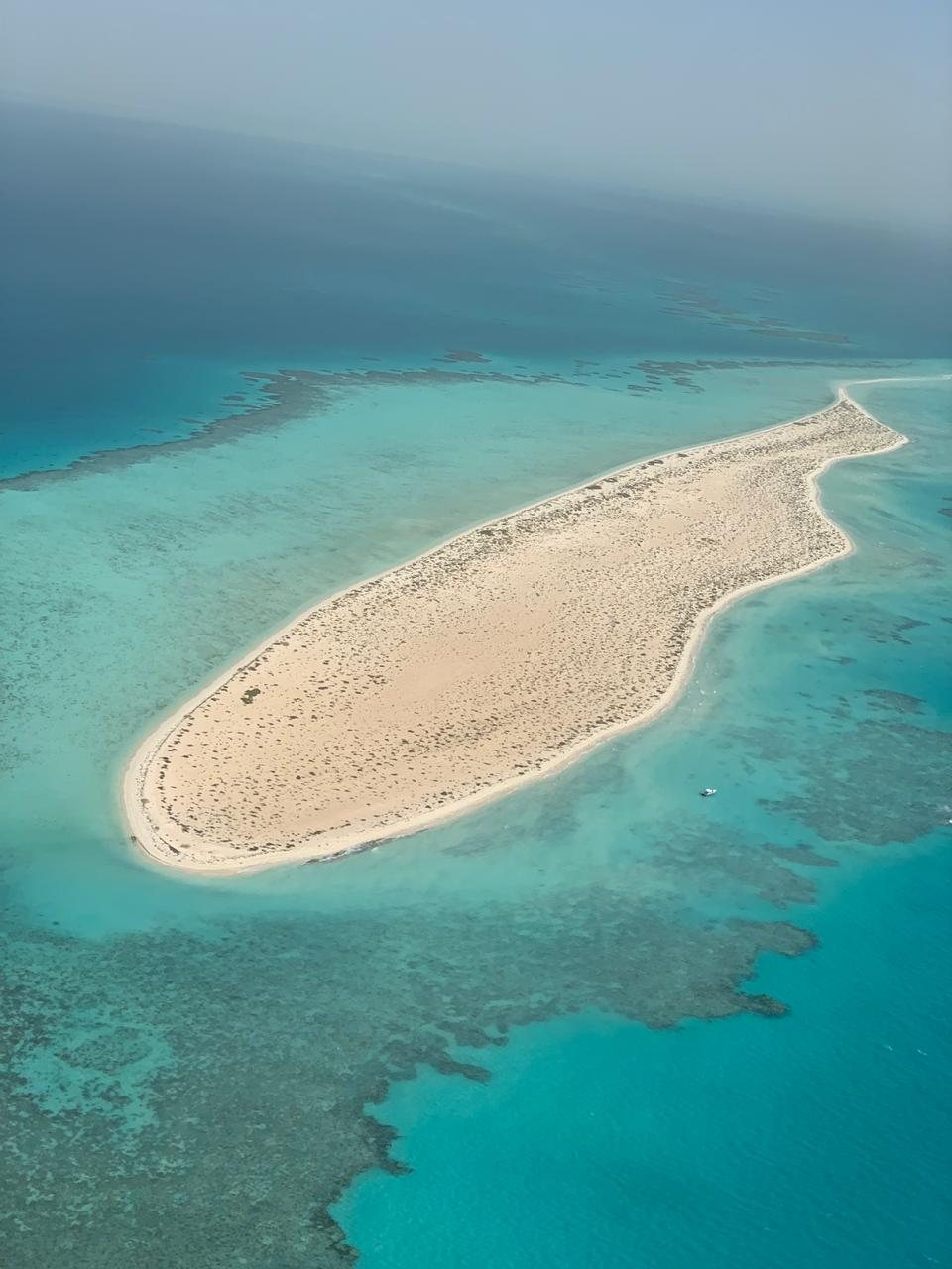 جزيرة هادئة في البحر الأحمر